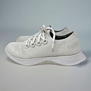 Allbirds Tree Dasher Sneakers Mens Sz 9 White Knit Lightweight Breathable Shoes